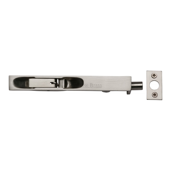 C1680 6-SN • 150 x 20mm • Satin Nickel • Heritage Brass Lever Action Flush Bolt